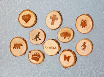 Wood Cookie Magnets
