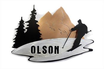 Downhill Skiing Sign