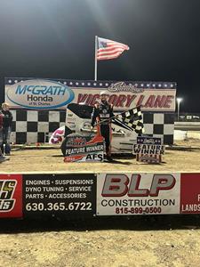 Taylor Captures Fourth AFS Badger Midget Win of 2022 while Angell Park Washes Out