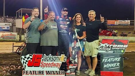 Jake Swanson Wins at Jacksonville Speedway with POWRi WAR/Xtreme Sprints