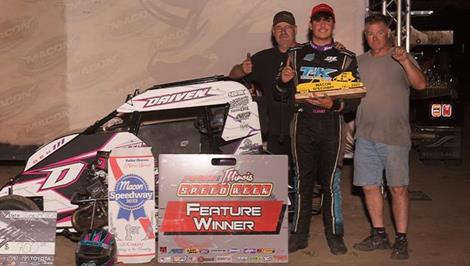 Tyler Kuykendall Tames Macon Speedway in POWRi Outlaw Non-Wing Micros Feature
