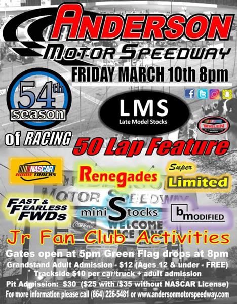 It's Race Day! Friday March 10th