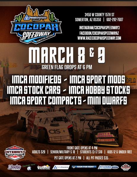 Speedway Motors IMCA Weekly Racing Series back in action March 8th and 9th