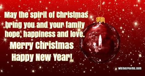 Merry Christmas and Happy New Year