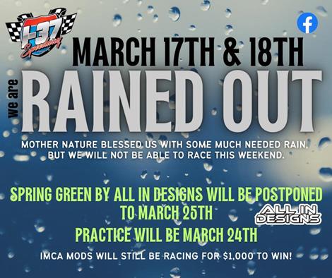 SPRING GREEN IS RAINED OUT!