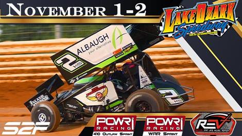 POWRi 410 Outlaw Sprint League November 1-2 Championship Weekend at Lake Ozark Speedway