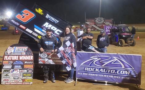Howard Moore charges to USCS Sprint Speedweek 2021 Round #3 win at Old No. 1 Speedway on Sunday