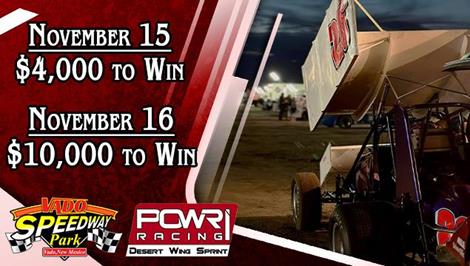 POWRi High Desert Nationals Announced for Vado Speedway Park November 15-16