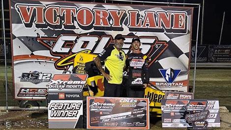 Ashton Torgerson Victorious with POWRi National Midgets and Xtreme at Coles County Speedway