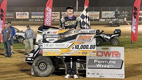 Steven Snyder Jr Snags POWRi Outlaw Micro PA KKM Challenge Championship Night Win