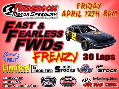 NEXT EVENT: Fast & Fearless FWD Frenzy Friday April 12th 8pm
