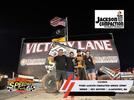 Wes Wofford Wins in Jackson Compaction POWRi Vado 305 Sprint Feature