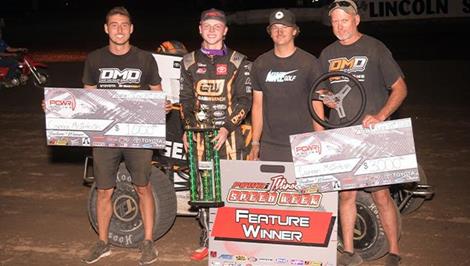 Cannon McIntosh Captures SPEEDWeek Finale with POWRi National Midgets at Lincoln