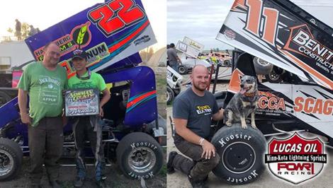 Haugeberg and Dvergsten Back Winning in POWRi MKLS Weekend Swing