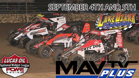 POWRi National Midgets Points Battle is Heating up for The Labor Day Spectacular at Lake Ozark Speedway