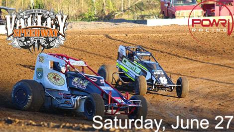 POWRi Valley Outlaw Sprints Continue Saturday, June 27th
