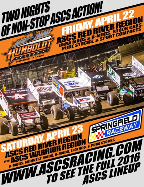 ASCS Red River Set For Humboldt Debut Before ASCS Warrior Matchup At Springfield