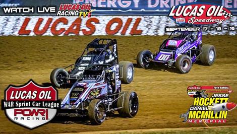 Lucas Oil Speedway’s 10th Annual Jesse Hockett Daniel McMillin Memorial Information  September 17-19