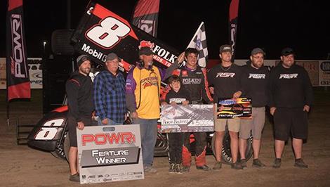 Aaron Reutzel Reigns Victorious in POWRi 410 BOSS at Lee County Speedway