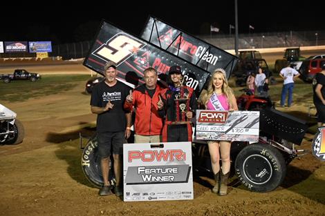 Emilio Hoover Excites in POWRi 305 Sprint Series Win at Lake Ozark Speedway