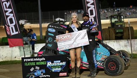 Thomas Meseraull Second Straight Win with POWRi National and West Midget Leagues at Lake Ozark Speedway