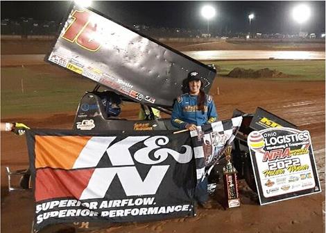 Morgan Havener(Turpen) goes wire-to-wire in USCS NRA North-South Shootout final at I-75 Raceway on Saturday night.