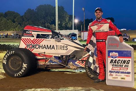 Clouser Sweeps POWRi WAR Weekend with Feature Win at Spoon River Speedway