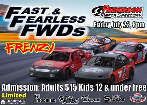 NEXT EVENT: Fast & Fearless FWD Frenzy Friday July 23, 8pm