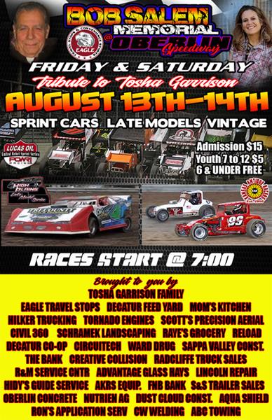 United Rebel Sprint Series Approaches Bob Salem Memorial at Oberlin Speedway Friday and Saturday