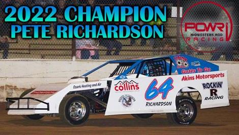 Pete Richardson Prevails in Inaugural POWRi Midwest Mod National Championship
