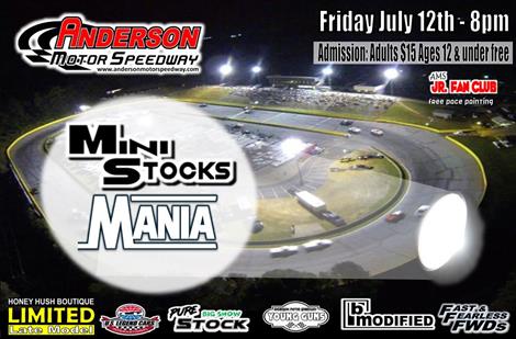 NEXT EVENT: Mini Stock Mania Friday July 12th 8pm