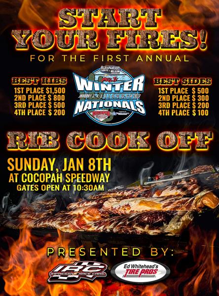 The Inaugural IMCATV Winter National Rib Cook Off will cap off the 1st week at Cocopah Speedway