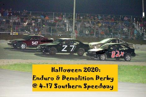 Halloween 2020: Enduro, Demo Derby, Trunk-R-Treat with the drivers