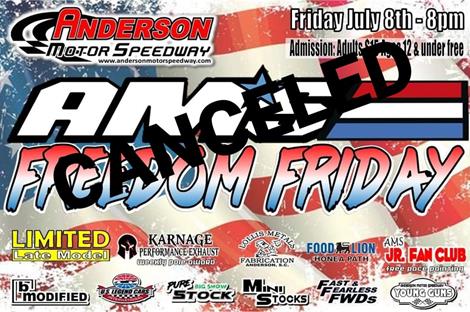 NEXT EVENT: CANCELED Freedom Friday July 8th 8pm