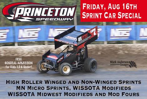 Sprint Car Special - Friday, Aug 16th