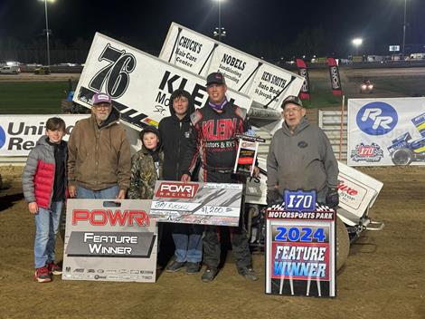 Jay Russell Dominates in POWRi 305 Sprint Series Season Opening Win at I-70 Speedway