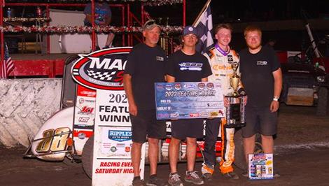 Cannon McIntosh Claims Victory at Macon Speedway with POWRi National Midgets