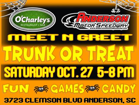 NEXT EVENT: AMS / O'Charley's Trunk or Treat Saturday Oct. 27 5pm