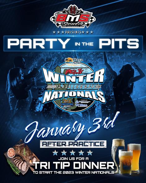 Party in the Pits presented by BMS South kicks off Playa Azul Seypet Resorts IMCATV Winter Nationals powered by Yuma Insurance and R V World