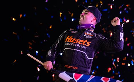 David Gravel Hunts Down McFadden for River Cities World of Outlaws Win