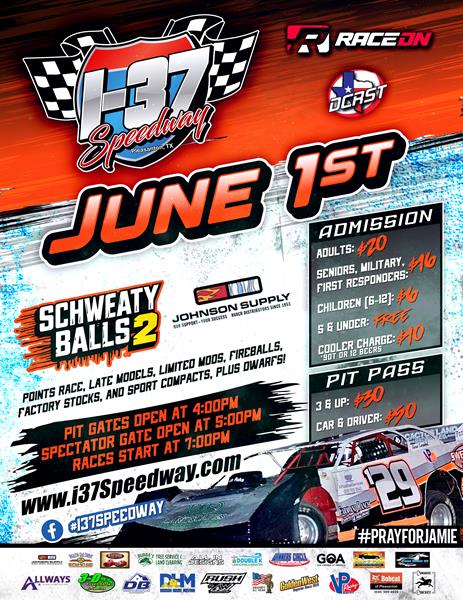 June 1st; sponsored by Johnson Supply - SCHWEATY BALLS 2!