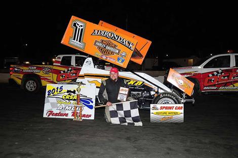 CORY SPARKS WINS CRSA SPRINT FEATURE AT ORANGE COUNTY FAIR SPEEDWAY