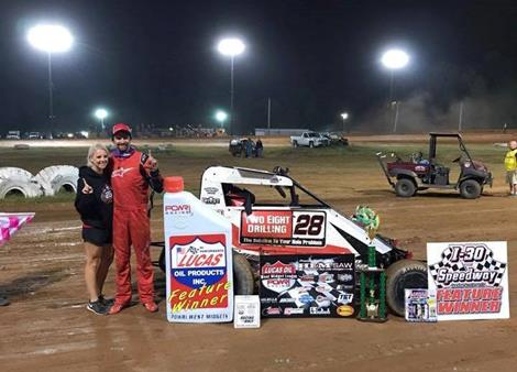 Ace McCarthy Holds on for First POWRi West Win at Hammer Hill
