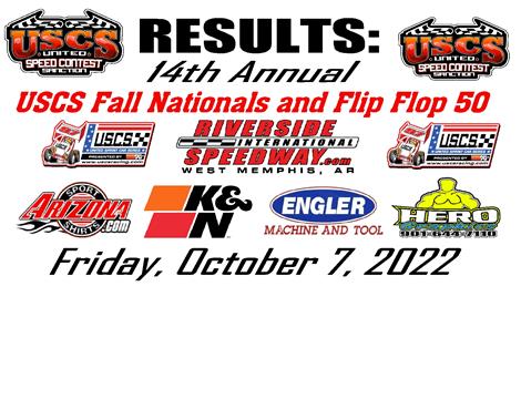 USCS Fall Nationals 2022 & 14th USCS Flip Flop 50 Pole Night results