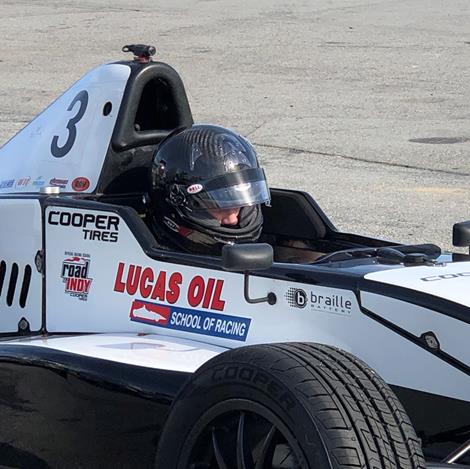 Burke Impresses on Pavement During Educational Weekend at Lucas Oil School of Racing