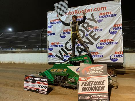 Danner Collects First Ever USAC East Coast Feature Win at Bloomsburg