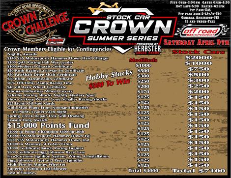 Stock Car Crown Summer Series presented by Herbster Angus Farms