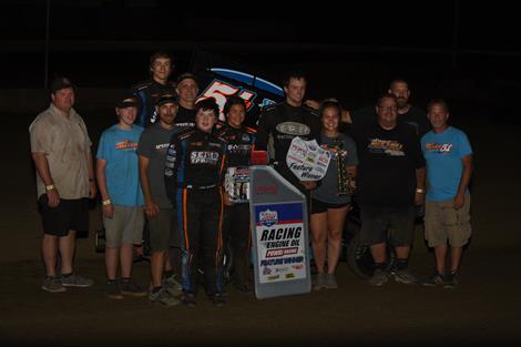 Joe B. Miller Gets 40th POWRi Engler Machine & Tool Micro Sprint League Victory