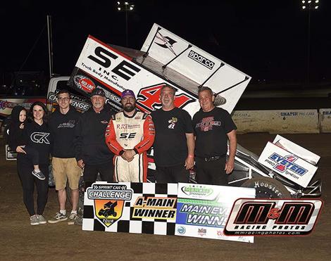 Dominic Scelzi Wins Thrilling Easter Eggstravaganza at Merced Speedway