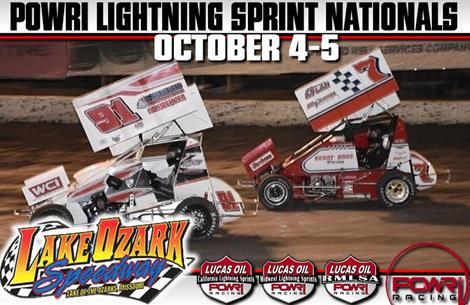 Powri Lightning Sprint Nationals set for Lake Ozark Speedway.